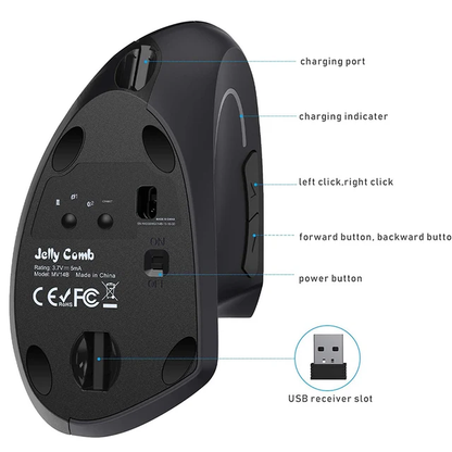 Mouse Ergonómico Inalámbrico: Comodidad y Salud en Cada Movimiento