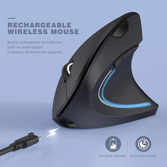 Mouse Ergonómico Inalámbrico: Comodidad y Salud en Cada Movimiento